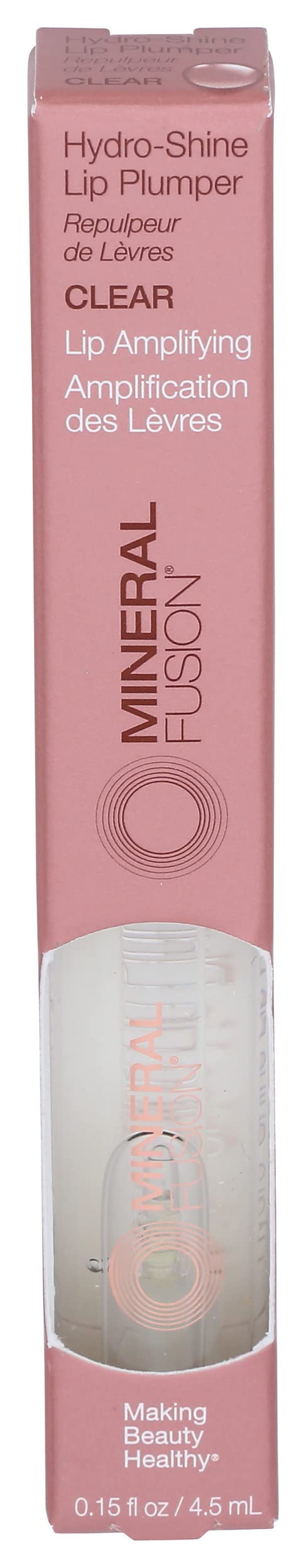 Mineral Fusion Hydro-Shine Lip Gloss Plumper, Clear, 0.15 Ounce Beauty & Personal Care Mineral Fusion