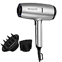 REVLON Dry Max Hair Dryer with Diffuser for Natural Curls| Prevents Frizz, Speeds Drying Time, and Reduces Damage, Plus Concentrator for Precise Beauty & Personal Care REVLON