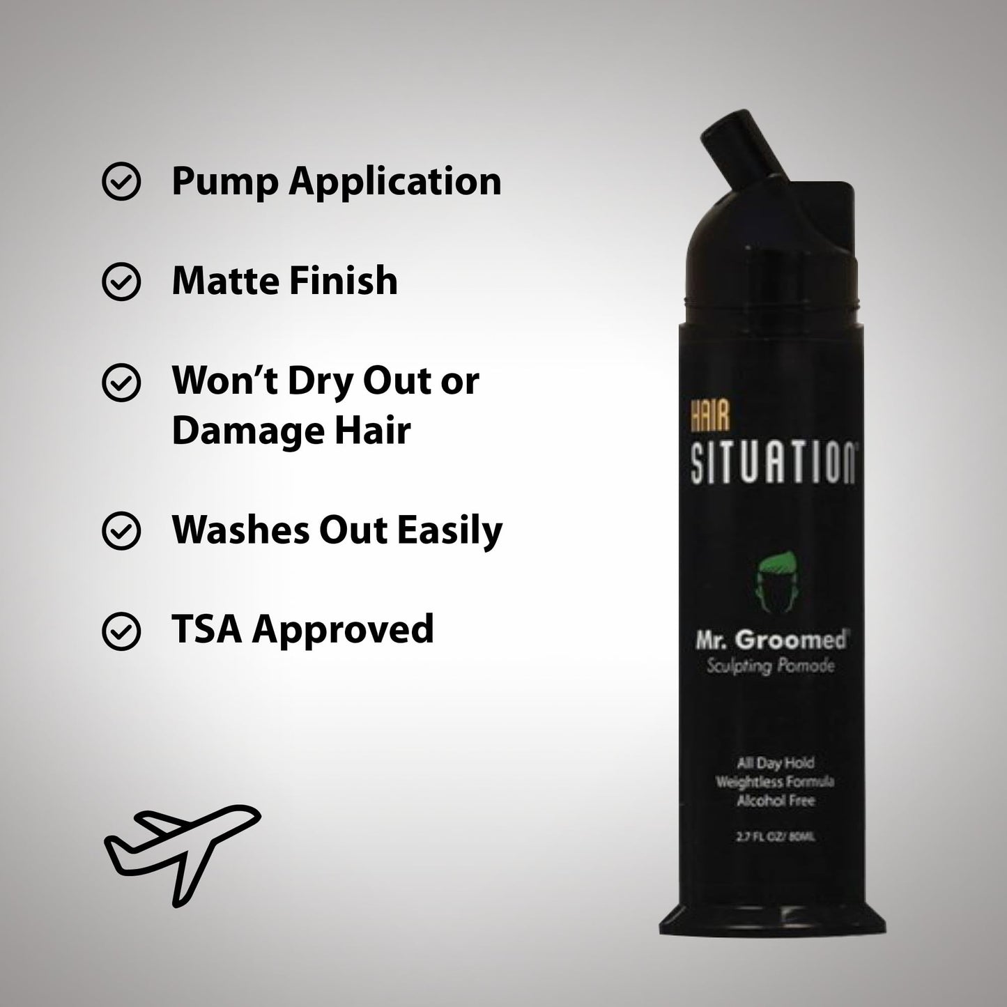 Hair Situation Mr. Groomed Matte Pomade for Men - Strong All-Day Hold, Matte Natural Finish Look - Non-Greasy, Alcohol-Free Hair Styling Wax, All Hair Beauty & Personal Care Hair Situation