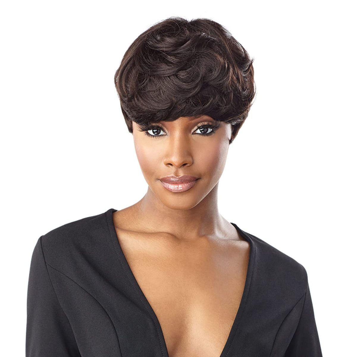 Sensationnel Empire Human Hair Celebrity Series Wig - RAMONA (2 Dark Brown)