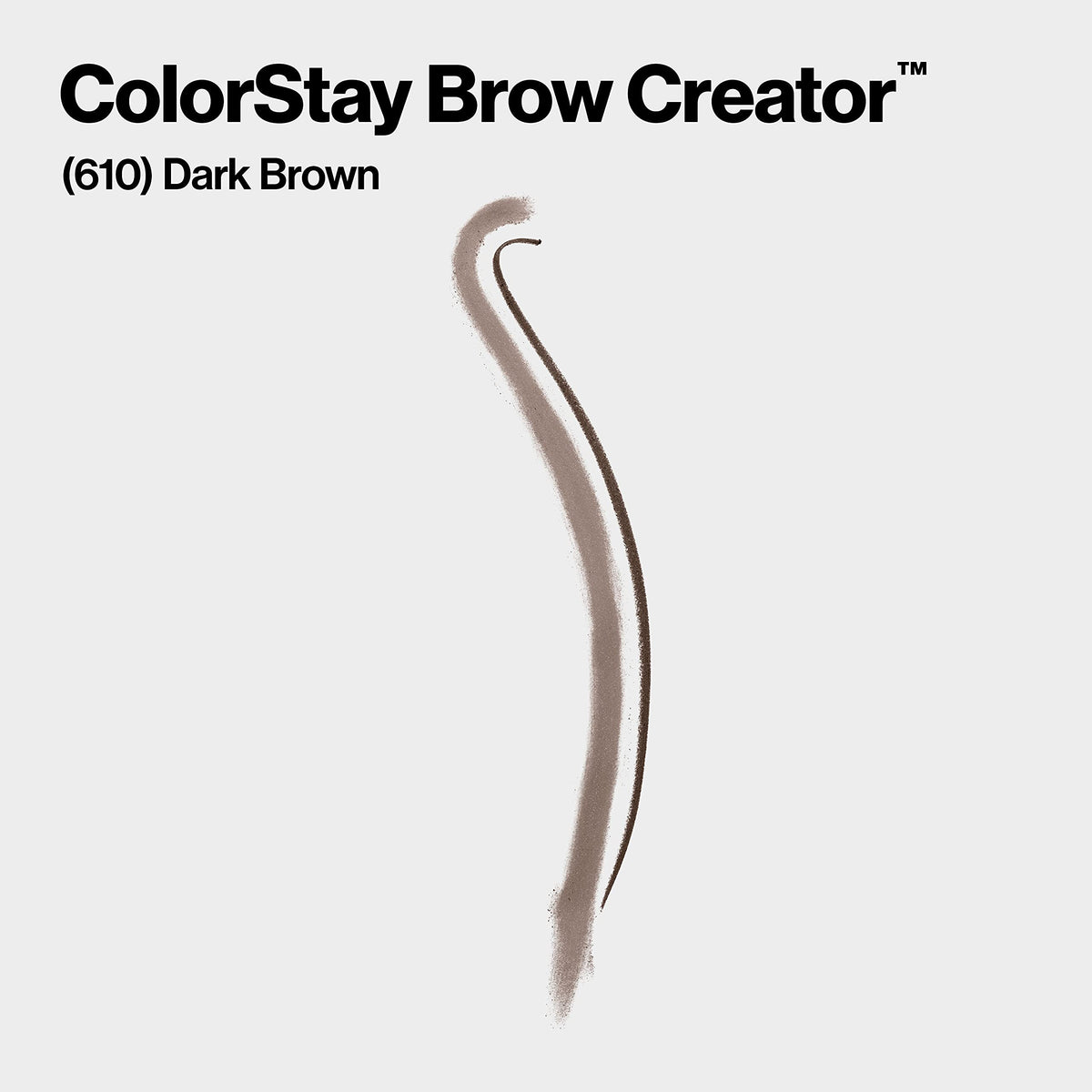 Revlon ColorStay Brow Creator, 2-in-1 Precise Eyebrow Pencil & Powder with Spoolie Brush, Waterproof, Stocking Stuffer for Her, 610 Dark Brown, 0.003 Beauty & Personal Care REVLON