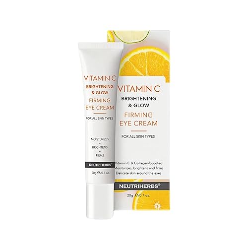 Neutriherbs Eye Cream Vitamin C Eye Gel for Dark Circles, Eye Bags, Puffiness, Eye Massage Under Eye with Hyaluronic Acid, 20g e/0.7 oz. Beauty & Personal Care Neutriherbs