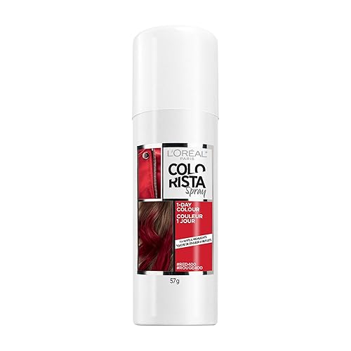 L'Oreal Paris Colorista 1-Day Washable Temporary Hair Color Spray, Red, 2 Ounces Beauty & Personal Care L'Oreal Paris