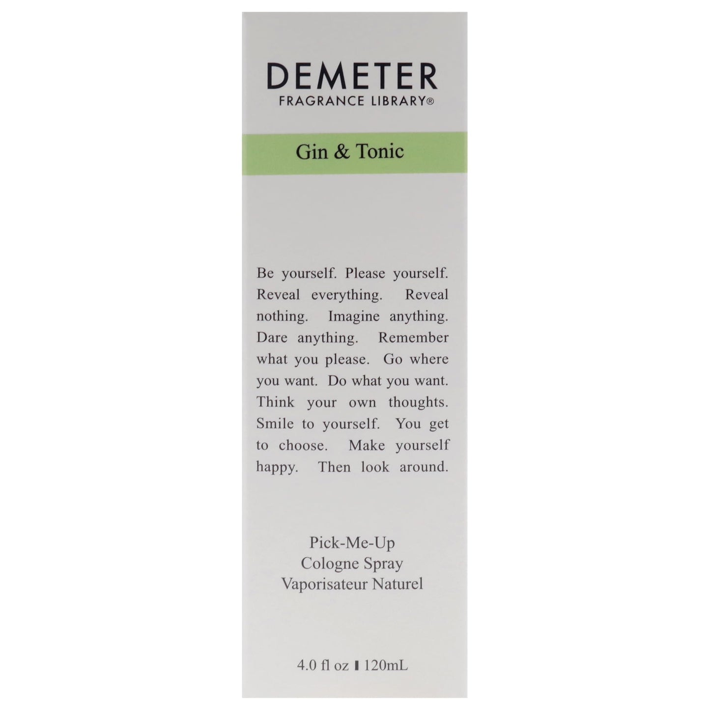 Gin & Tonic By Demeter For Women. Pick-me Up Cologne Spray 4.0 Oz Beauty & Personal Care DEMETER