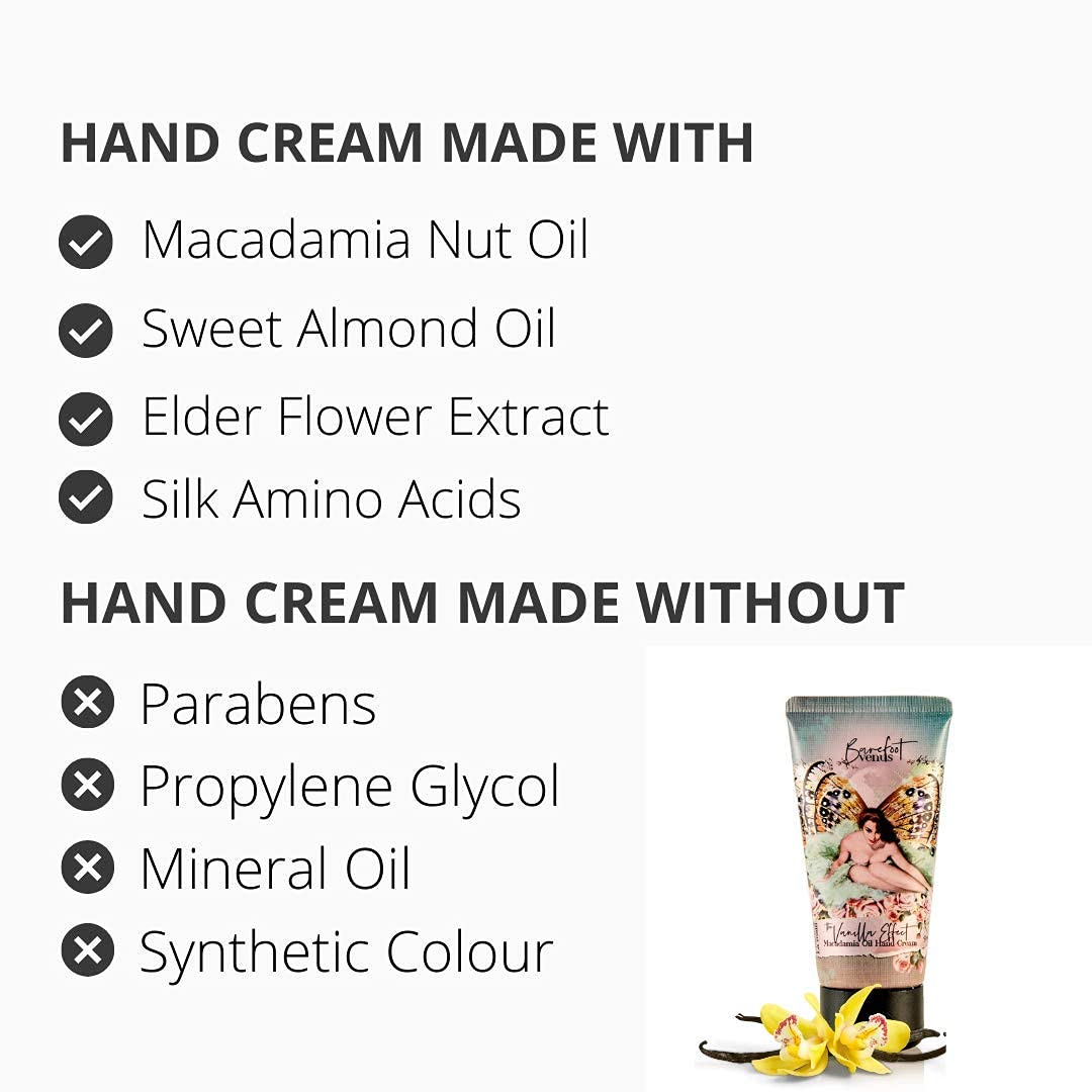 Barefoot Venus bath Soak, Hand Cream & Argan Oil Body Care Gift Set (Vanilla Effect) Beauty and Personal Care Barefoot Venus