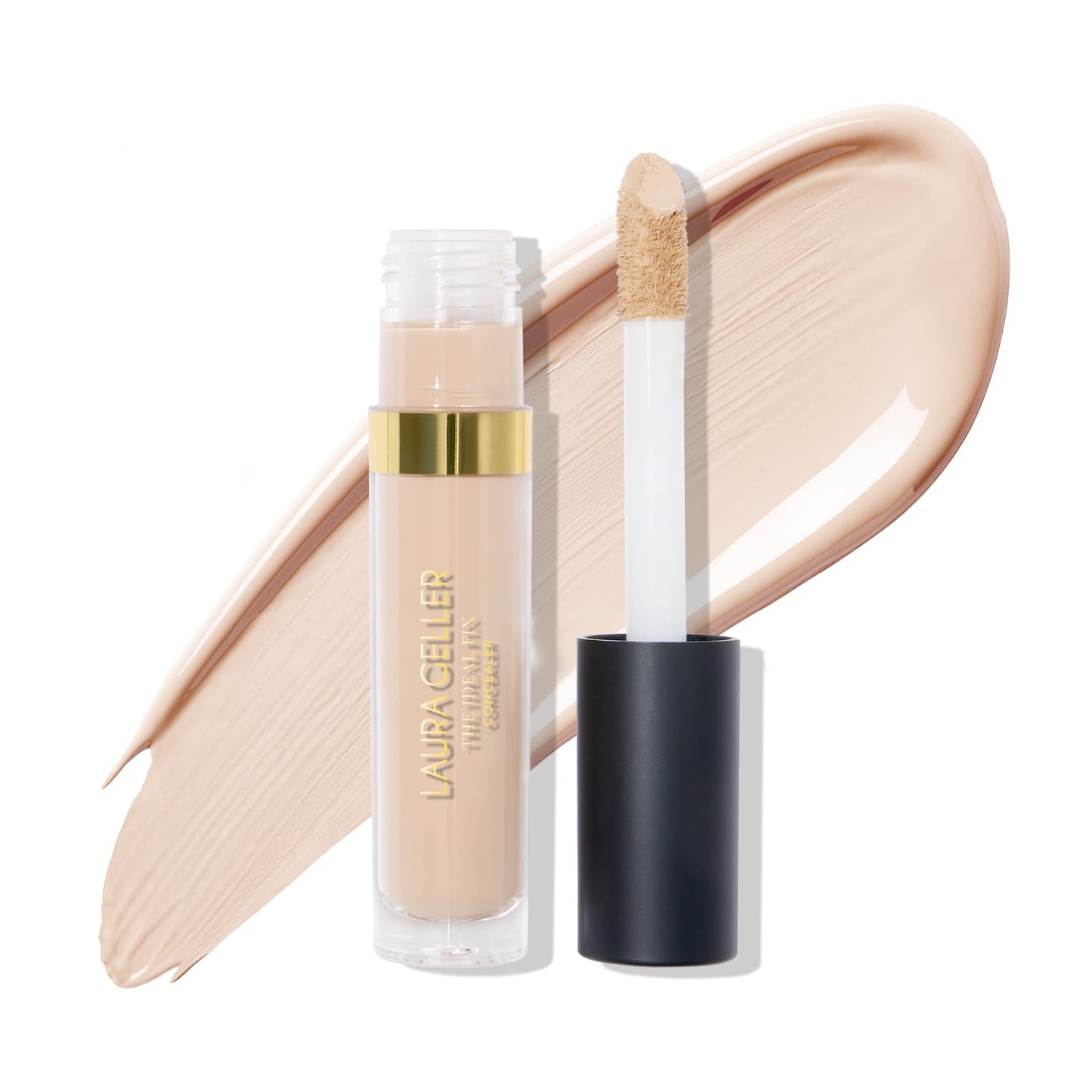LAURA GELLER NEW YORK The Ideal Fix Concealer - Porcelain - Buildable Medium to Full Coverage Liquid Concealer - Covers Under Eye Dark Circles Beauty & Personal Care LAURA GELLER NEW YORK
