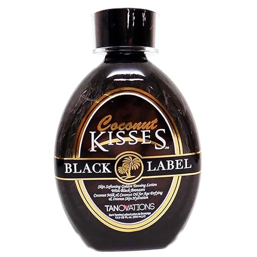 Ed Hardy Lotion Coconut Kisses Black Label Black DHA Skin Hydrating Bronze 13.5z, Antioxidant, Medium Beauty & Personal Care ED HARDY