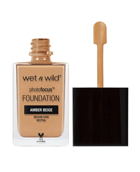 wet n wild Photo Focus Foundation, Amber Beige, 1 Fluid Ounce