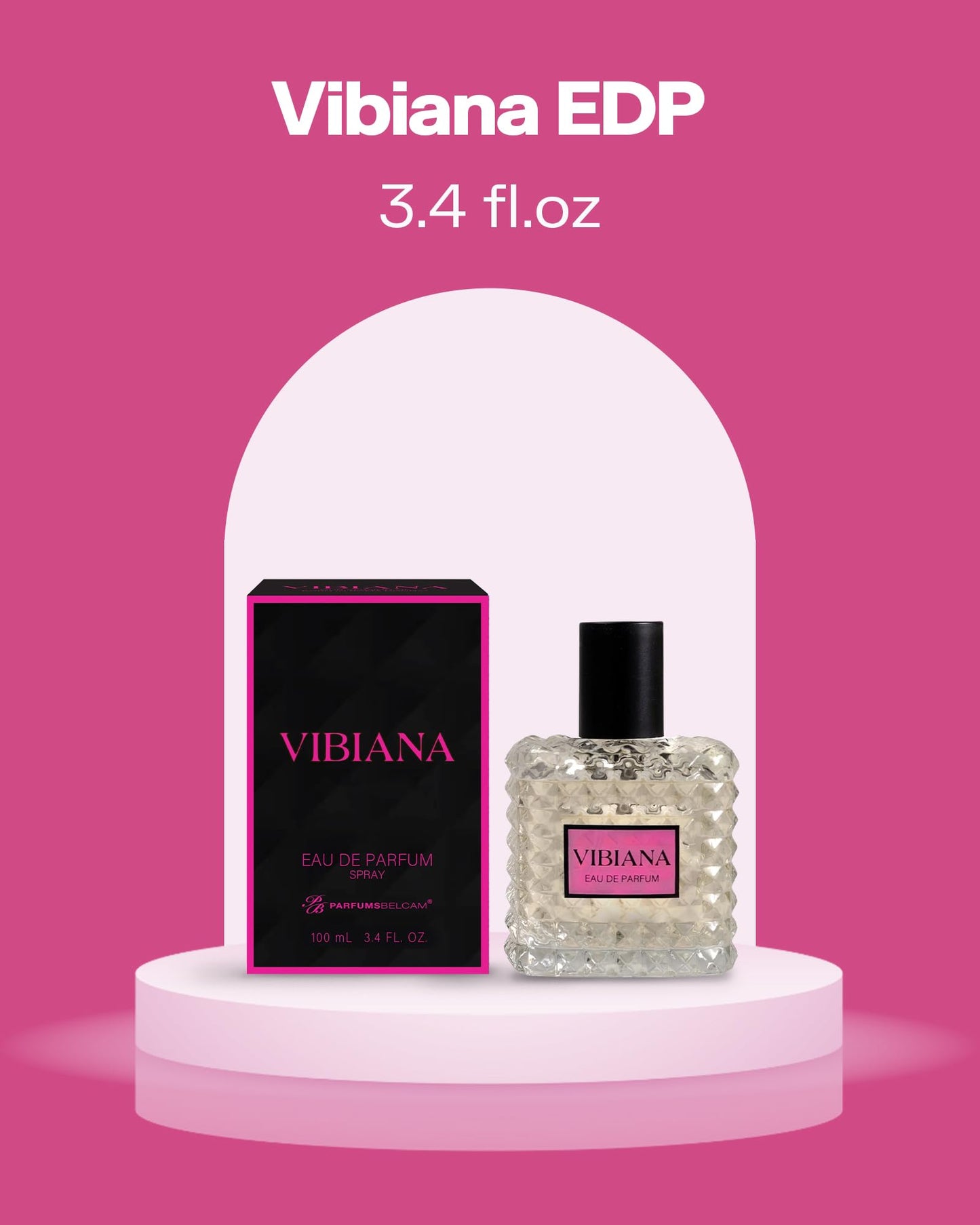 PB ParfumsBelcam Vibiana Eau de Parfum for Women - Warm Floral-Woody Perfume with Black Currant, Jasmine Tea & Bourbon Vanilla - Sweet Modern Beauty & Personal Care PB ParfumsBelcam