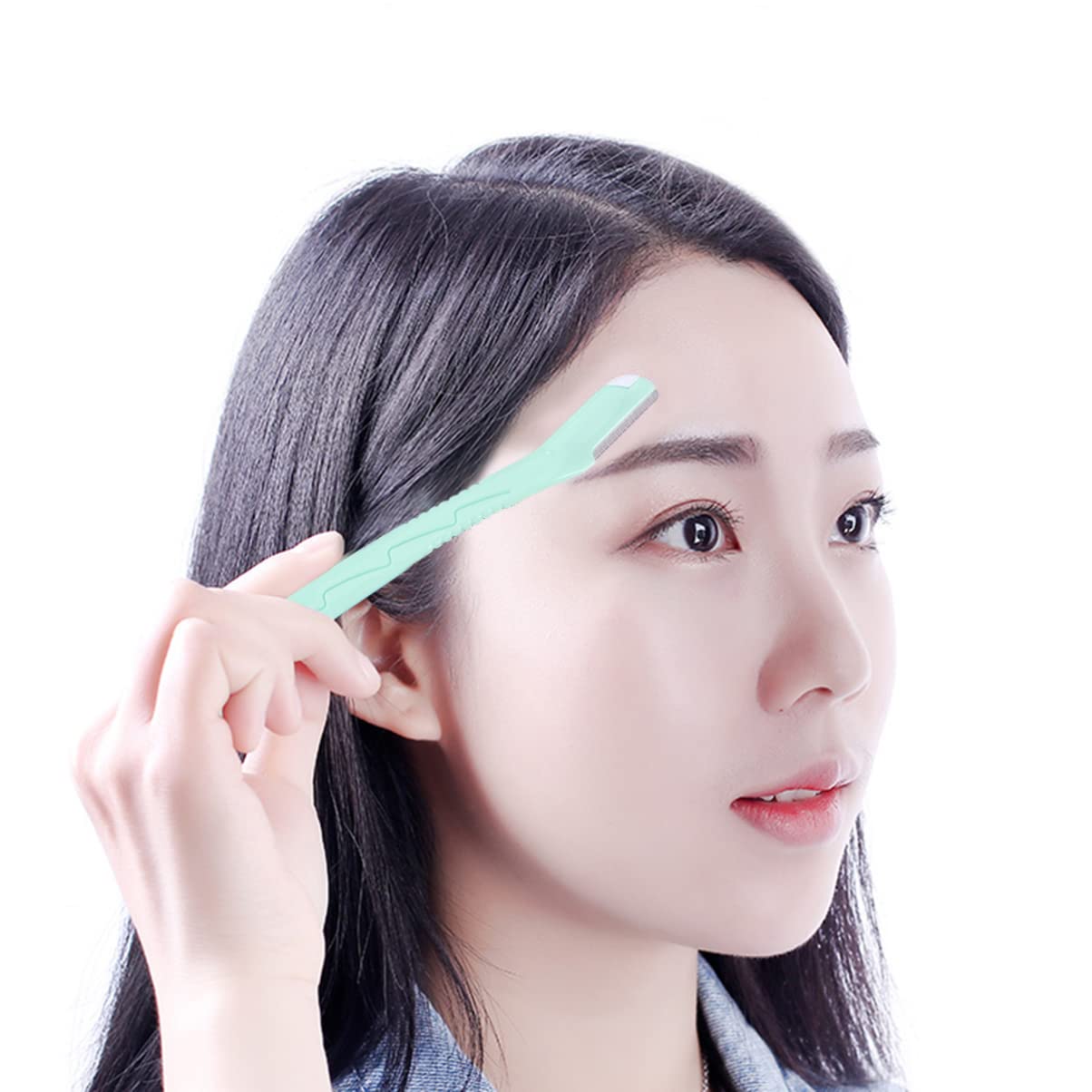 3pcs Eyebrow Easy to Use Razor Dermaplaning Razor for Women for Face Facial Hair Shaper Trimmer Girls Mustache Trimmer Beard s s Portable Women's Beauty and Personal Care Beaupretty