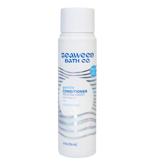 Seaweed Bath Co. Gentle Conditioner, Unscented, 12 Ounce, Sustainably Harvested Seaweed, Aloe, Argan Oil, for Sensitive Scalps Beauty & Personal Care The Seaweed Bath Co.