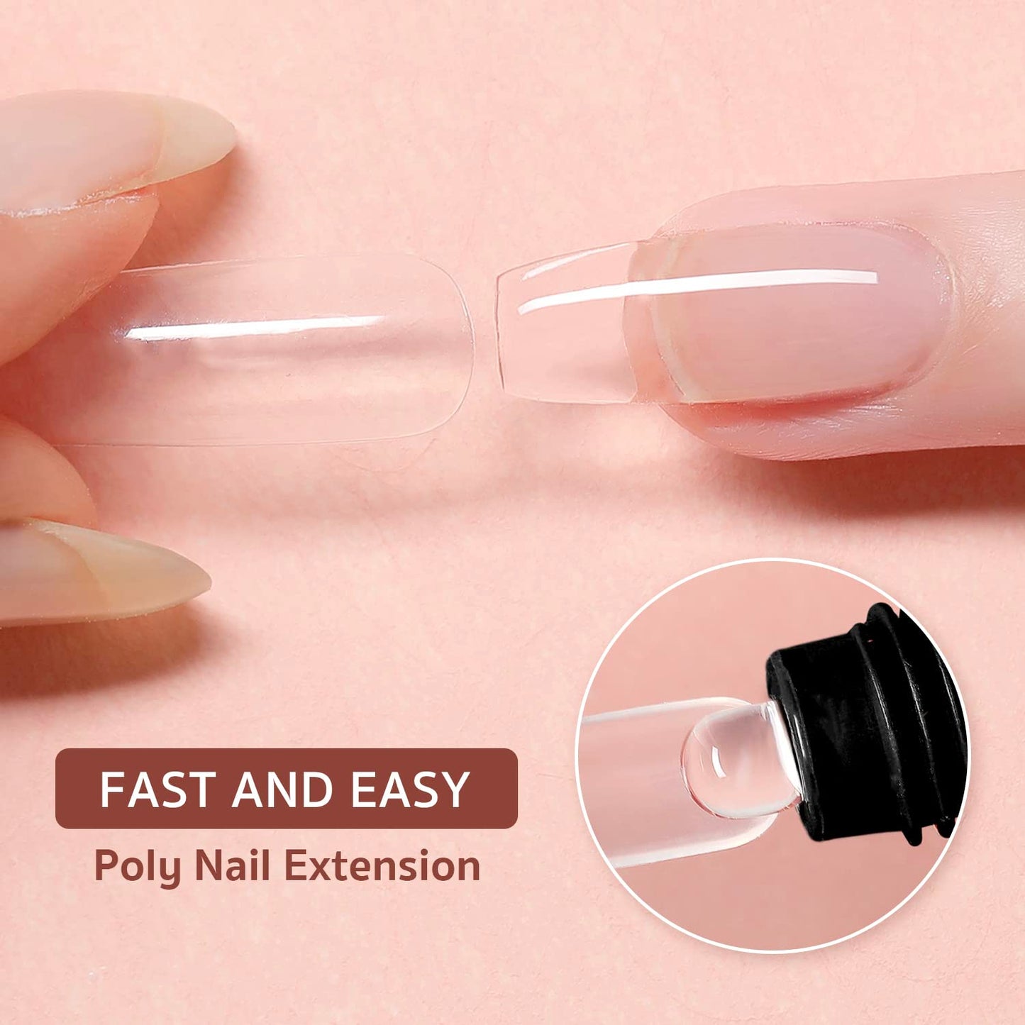 GAOY Poly Gel - 60g Builder Gel Nail Enhancement - Morandi Gray, DIY at Home Beauty and Personal Care GAOY