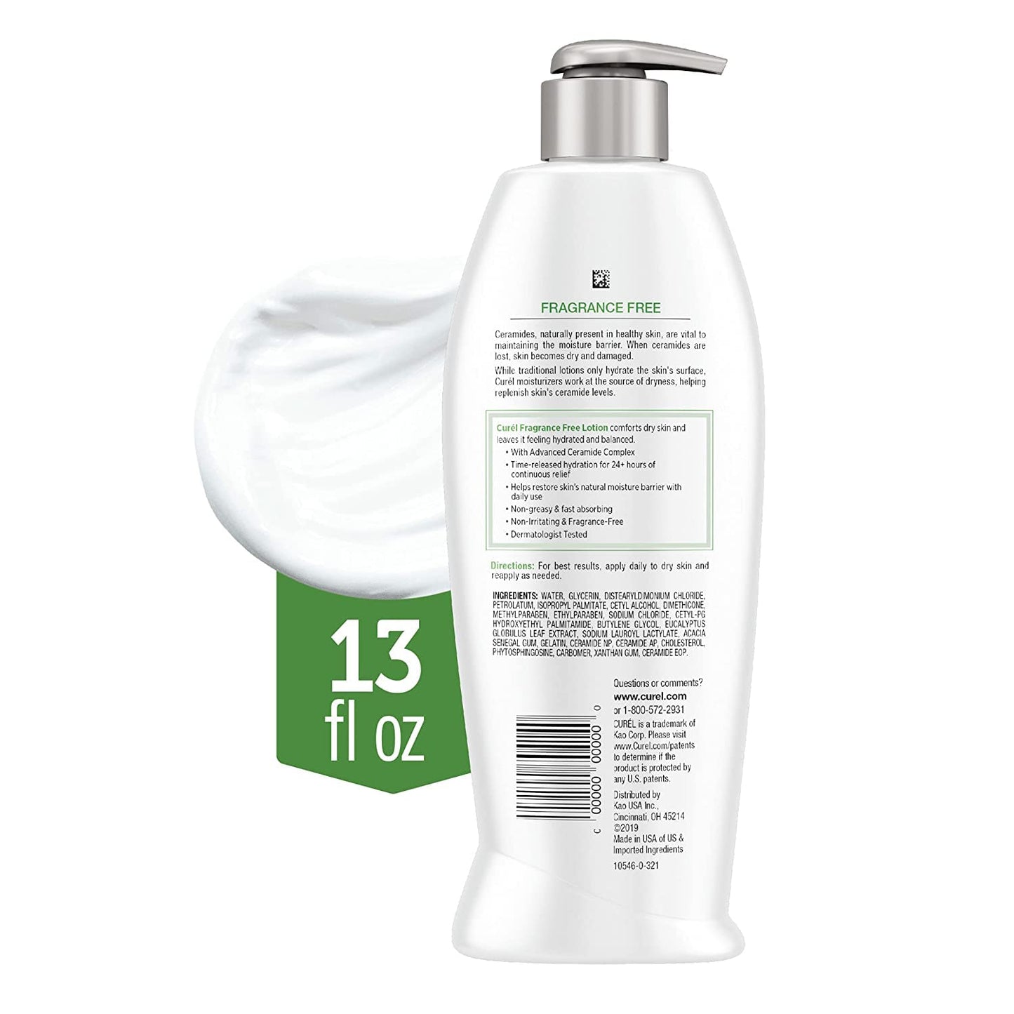 Curel Daily Moisture Fragrance-Free Lotion For Dry Skin 13 oz (Pack of 6) Beauty & Personal Care Curel