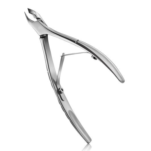 FERYES Cuticle Clipper with Pusher, 2 in 1 Professional Cuticle Trimmer, 6mm Full Jaw Cuticle Nipper, Stainless Steel Cuticle Remover Tool Mirror Beauty and Personal Care FERYES Default Title