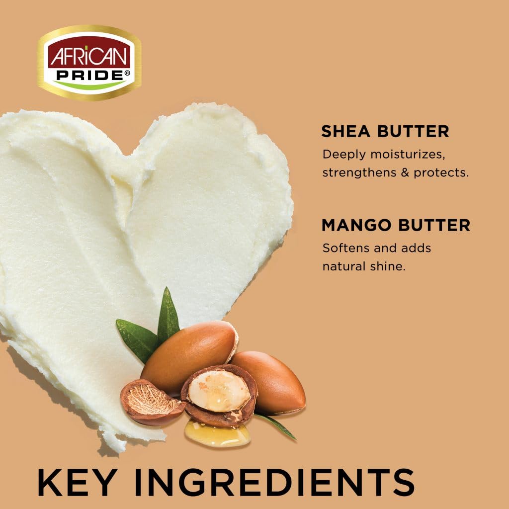 African Pride Shea Miracle Silky Curls Hair Moisturizer - Contains Shea & African Mango Butter, 12 Oz Beauty & Personal Care African Pride