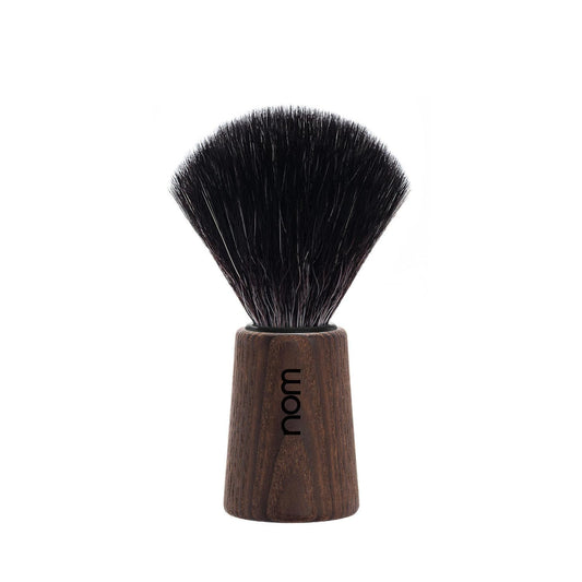 NOM Theo Shaving Brush - Vegan Shave Brush for Shaving soaps and creams - sustainable eco-friendly and reusable - Exfoliating Shaving Brush - Dark Ash Beauty and Personal Care MÜHLE