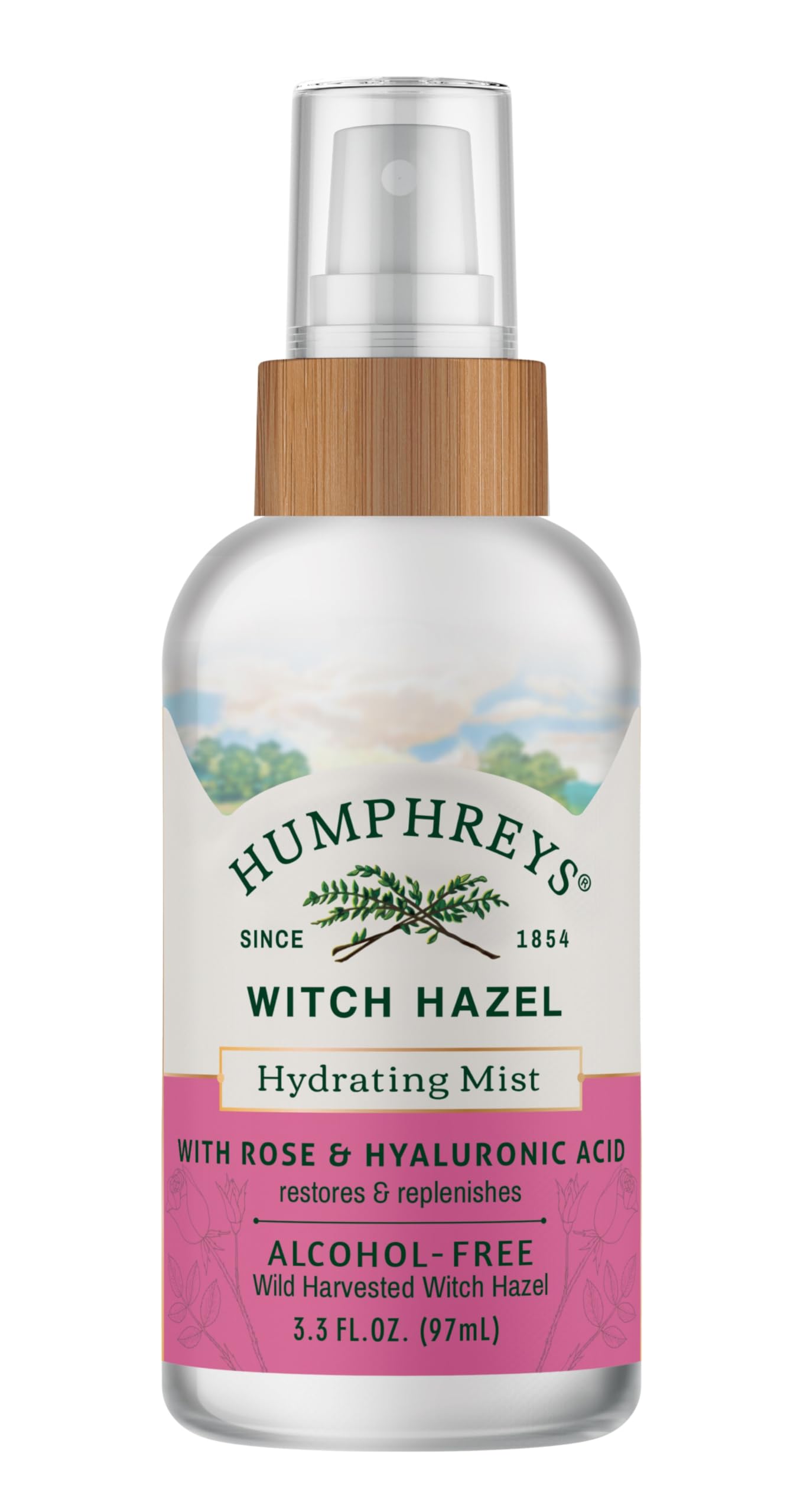 Humphreys Witch Hazel Hydrating Toner Mist Spray | Balancing & Hydrating Facial Toner | Alcohol-Free | Wild Harvested Witch Hazel | Soothing Rose Beauty & Personal Care Humphreys