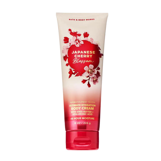 Bath & Body Works Japanese Cherry Blossom Body Cream, Ultimate Hydration Moisturizer with Shea Butter & Hyaluronic Acid for Dry Skin, Iconic Floral Beauty & Personal Care Bath & Body Works