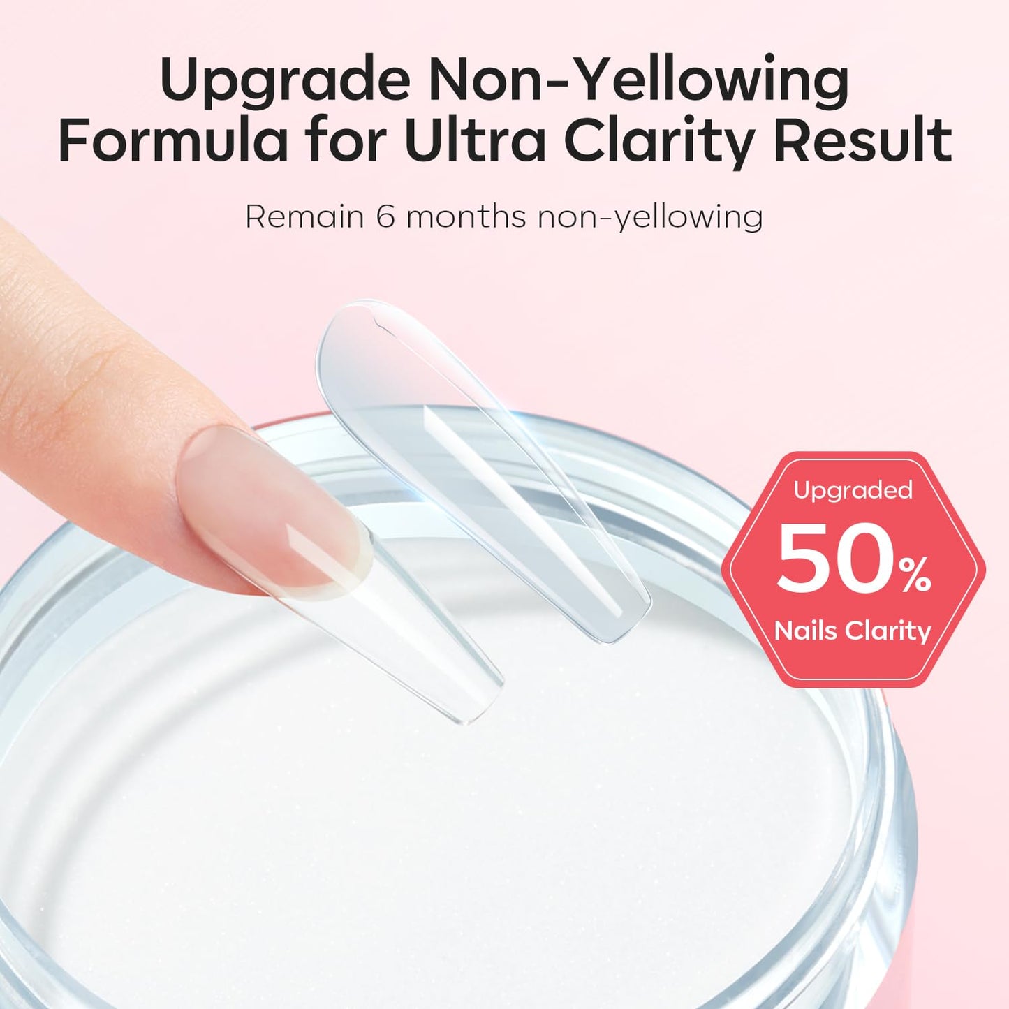Modelones Clear Acrylic Powder, 4.23oz Acrylic Powder Large Capacity Professional Acrylic Nail Powder Polymer for 3D French Nail Manicure Extension Beauty & Personal Care modelones