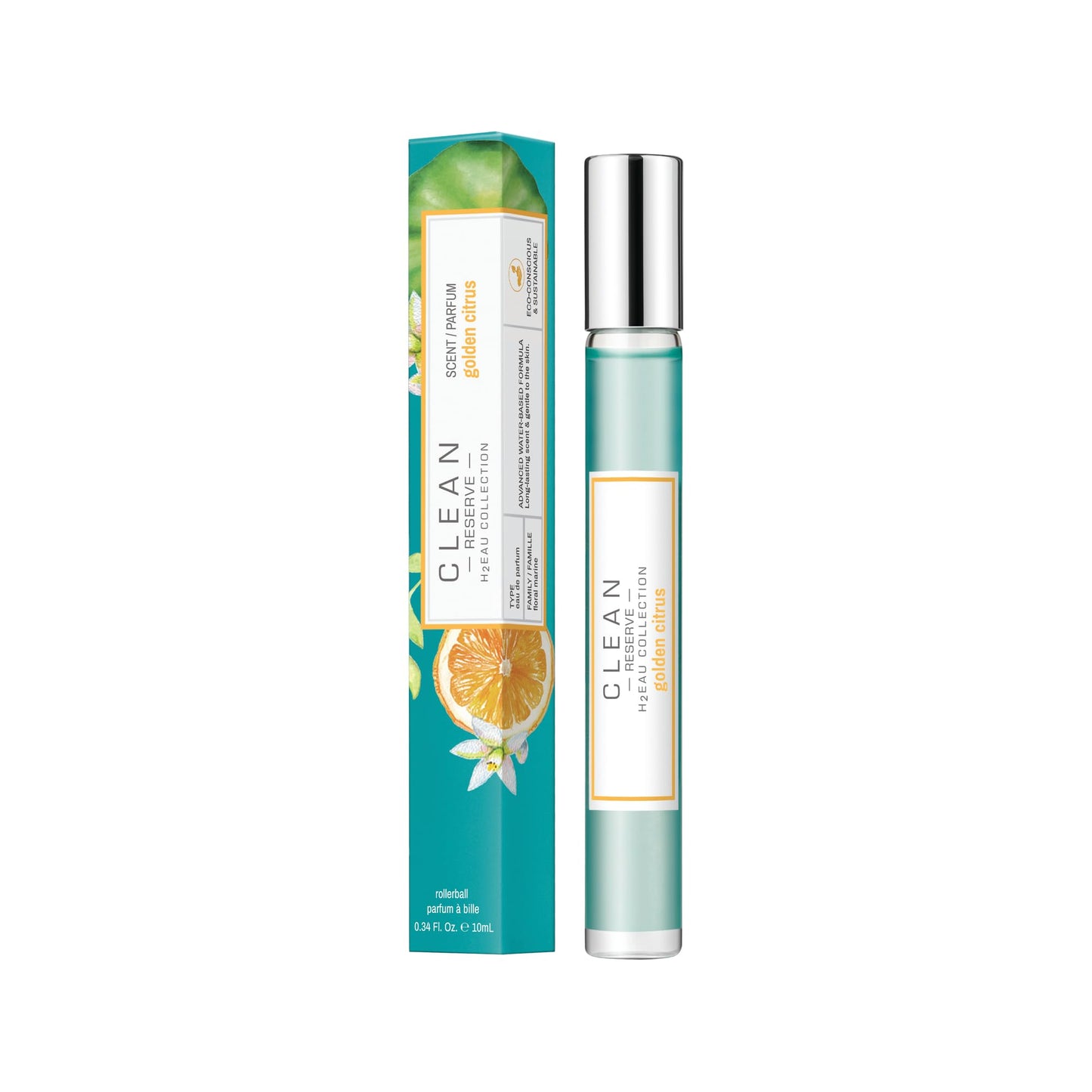 CLEAN H2EAU Golden Citrus 0.34 Fl Oz Beauty & Personal Care CLEAN