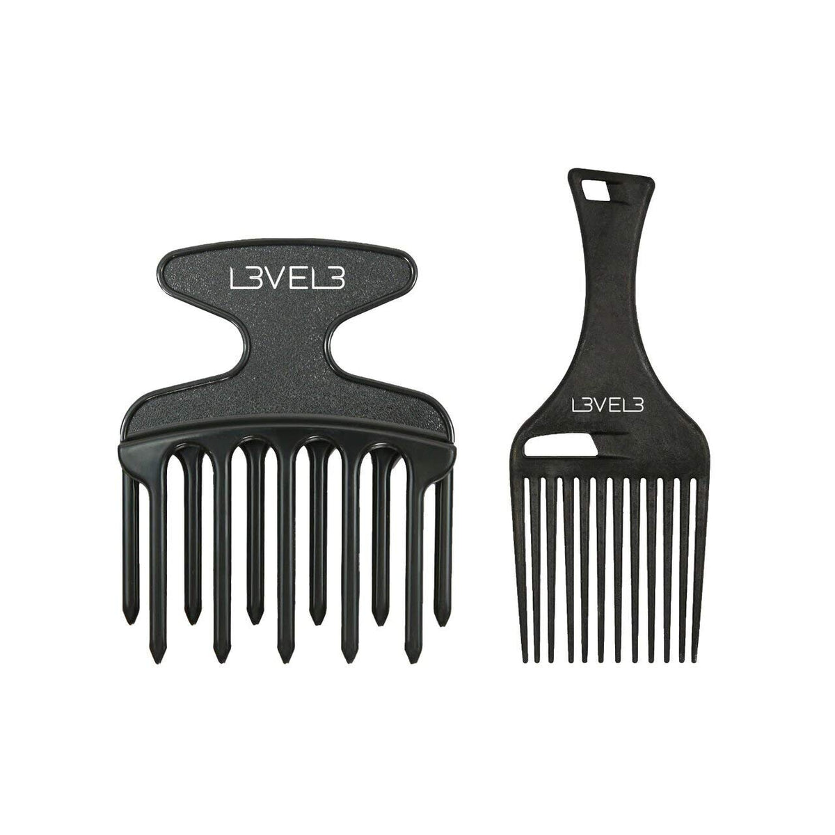 Level 3 Hair Pick Comb Set - Glides Through Hair Easily - Professional Salon Quality - Rounded Tips to Prevent Irritation - Level Three Hair Picks -