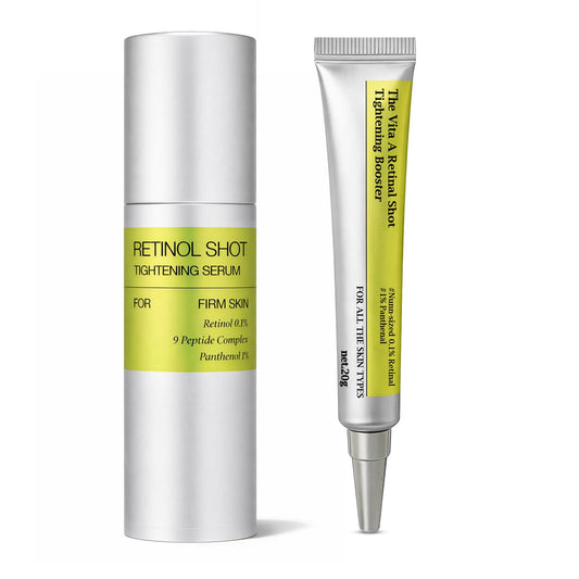 OZEP Retinol Booster 15ml and Retinol Tightening Serum 30ml, Anti-Aging Gift Set, Vitamin A Power Duo with 0.1% Retinol, 9 Peptide Complex, 1% Beauty & Personal Care OZEP