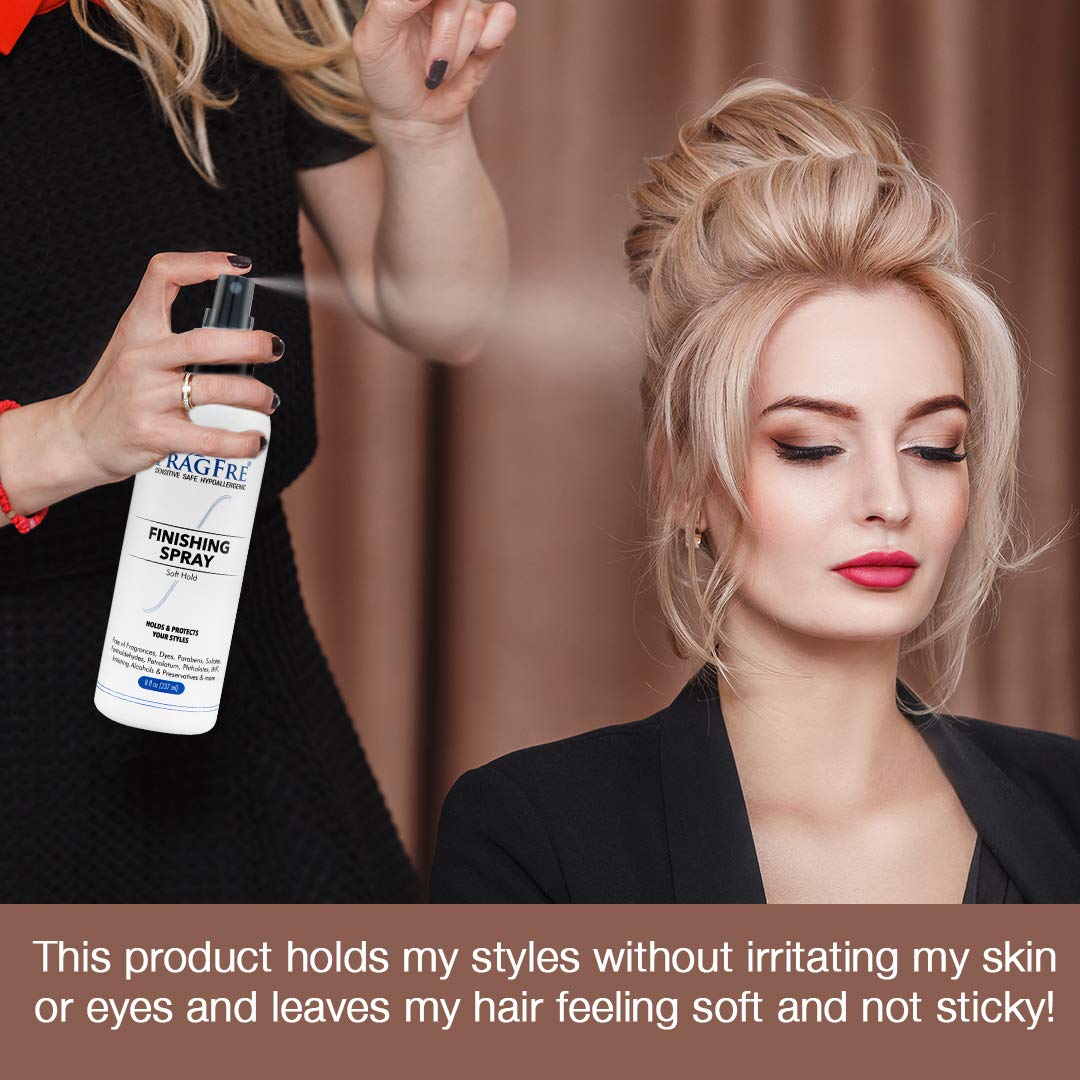 FRAGFRE Professional Hair Salon Set for Sensitive Skin 8/12 oz/ea (5-Pack Gift Set) - Shampoo-Conditioner-Detangler-Styling Gel-Finishing Spray Beauty & Personal Care FRAGFRE