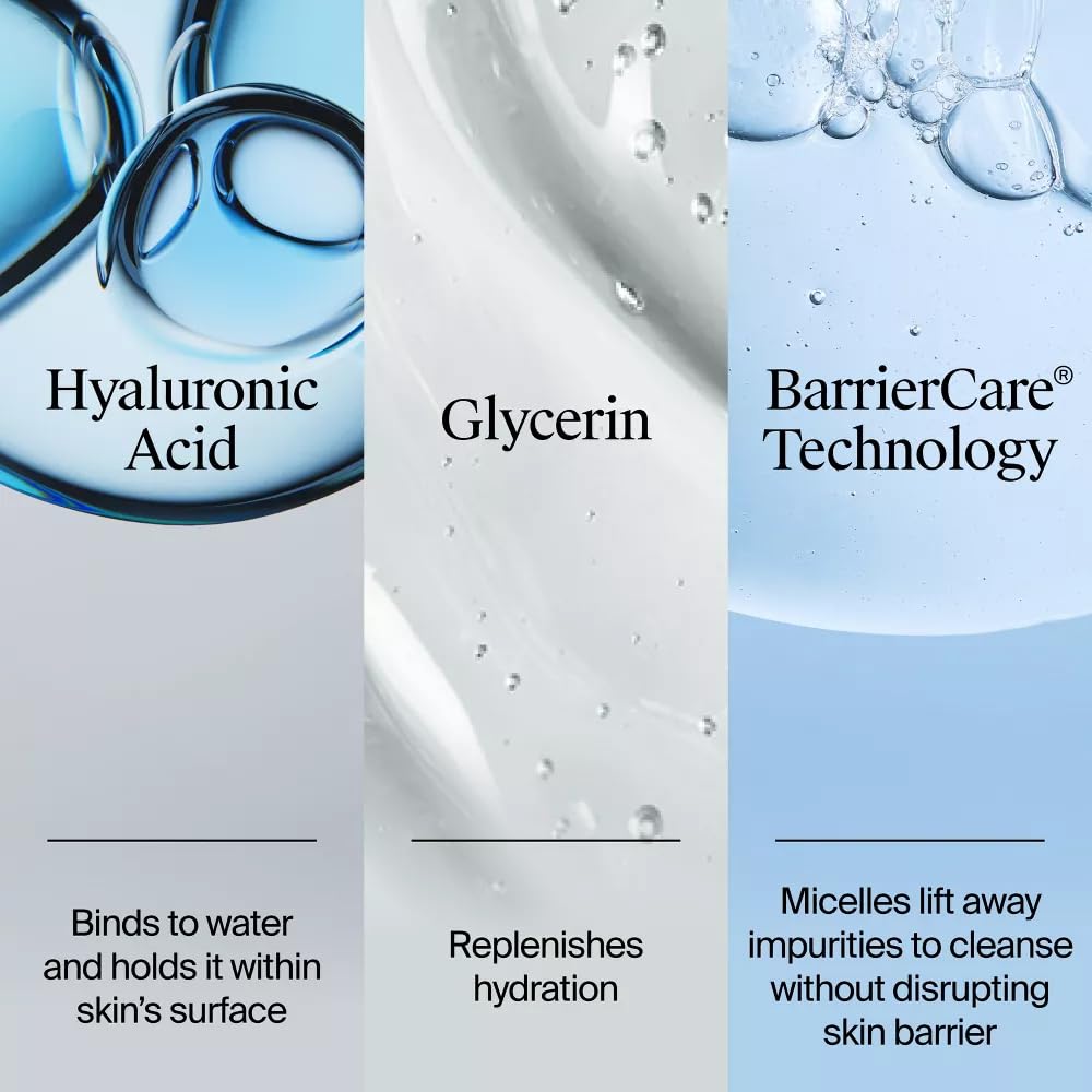Neutrogena Hydro Boost Hydrating Facial Cleanser and Makeup Remover with with Hyaluronic Acid - Fragrance Free - 16 fl oz White Beauty & Personal Care Neutrogena