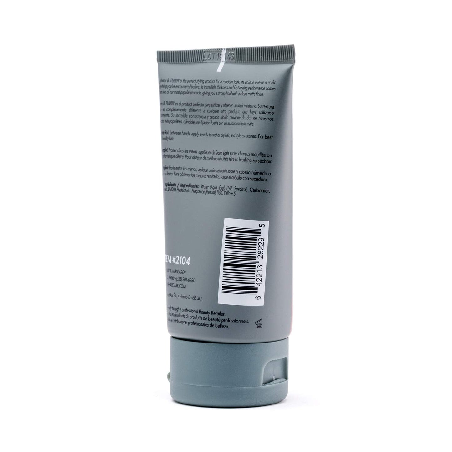 JOHNNY B. Fuddy Strong Professional Matte Hair Styling Gel 3.3 oz. Beauty & Personal Care JOHNNY B.