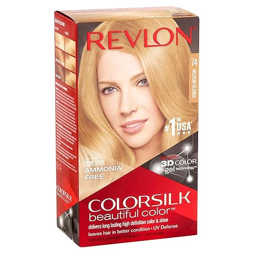 Revlon ColorSilk Hair Color [74] Medium Blonde 1 Each (Pack of 5) Beauty & Personal Care REVLON