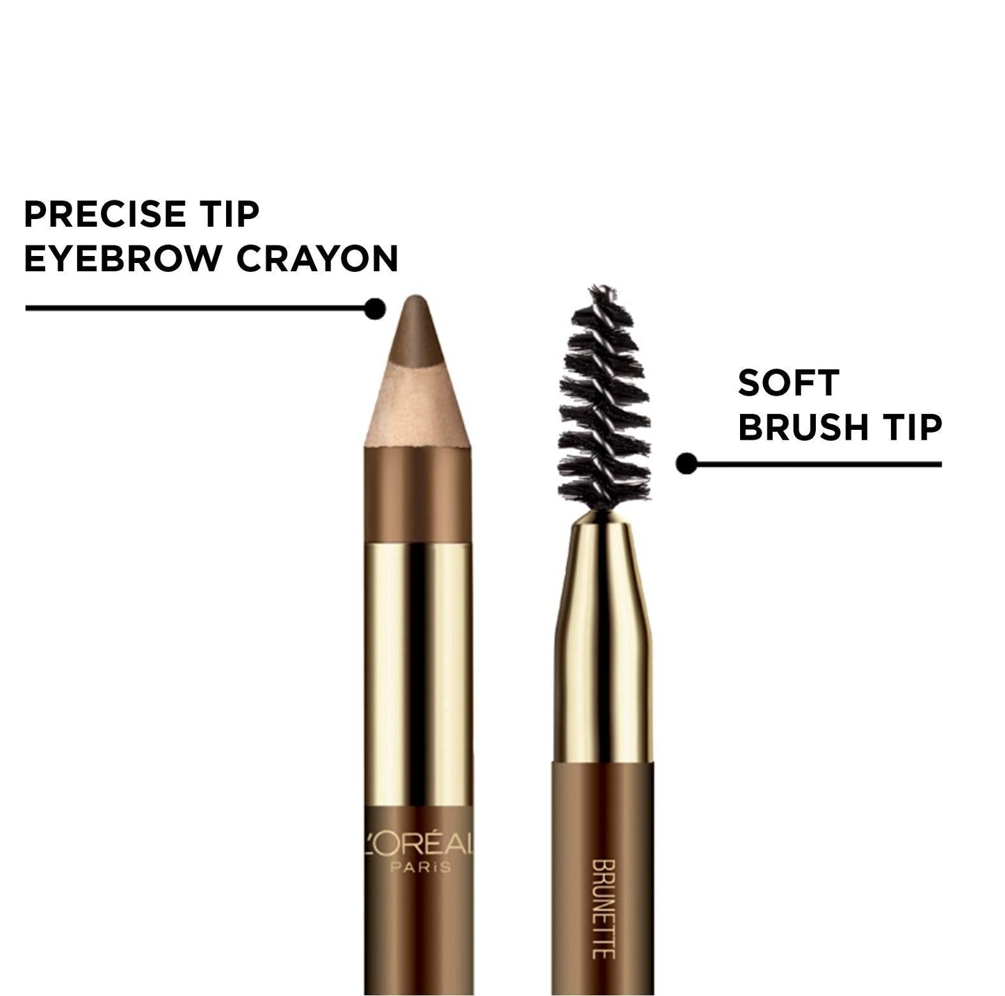 L'Oreal Paris Brow Stylist Designer Eyebrow Pencil, Dark Brunette [315] 0.045 oz Beauty & Personal Care L'Oreal Paris
