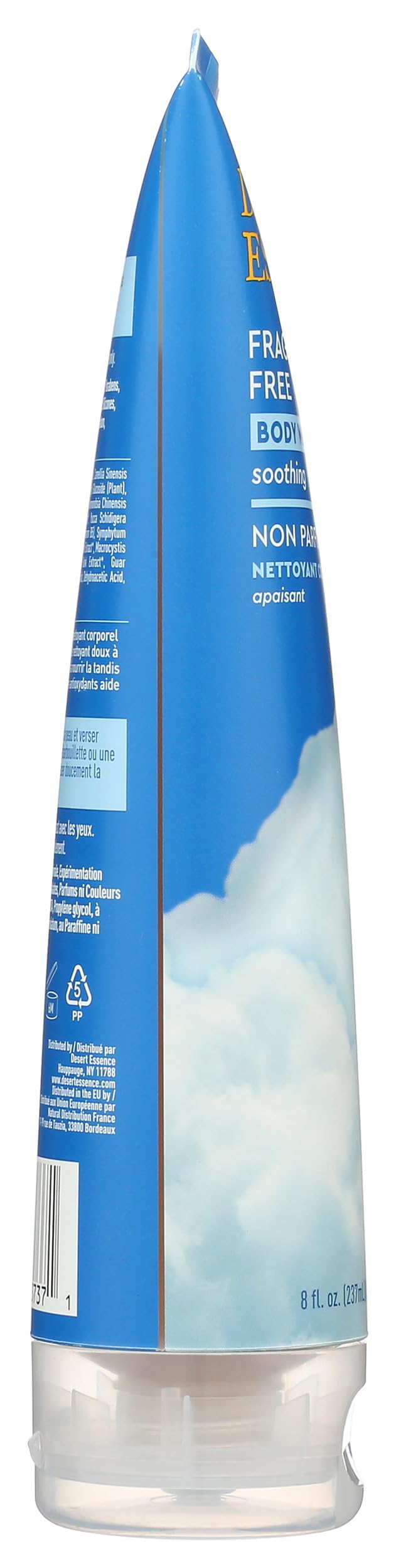 Desert Essence Fragrance Free Body Wash Sensitive Skin-Friendly Plant-Based Cleanser with Organic Aloe, Green Tea & Jojoba Oil - Nourishing Beauty & Personal Care Desert Essence
