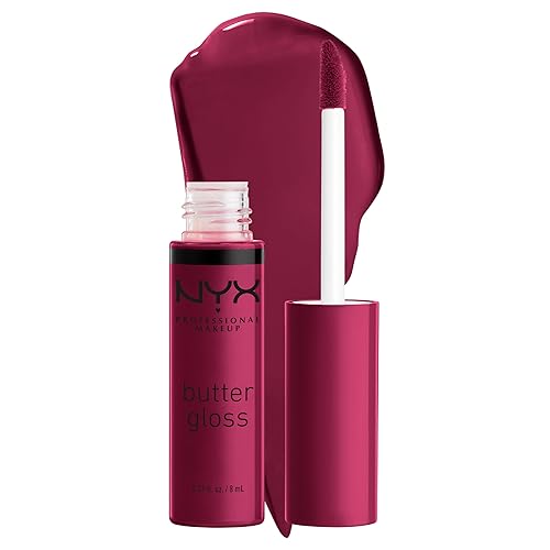 NYX PROFESSIONAL MAKEUP Butter Gloss, Non-Sticky Lip Gloss - Devil's Food Cake (Deep Plum) Beauty & Personal Care NYX PROFESSIONAL MAKEUP