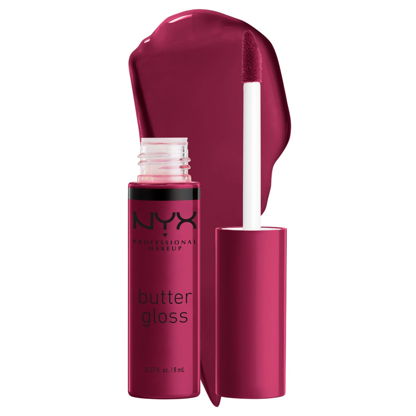 NYX PROFESSIONAL MAKEUP Butter Gloss, Non-Sticky Lip Gloss - Devil's Food Cake (Deep Plum) Beauty & Personal Care NYX PROFESSIONAL MAKEUP