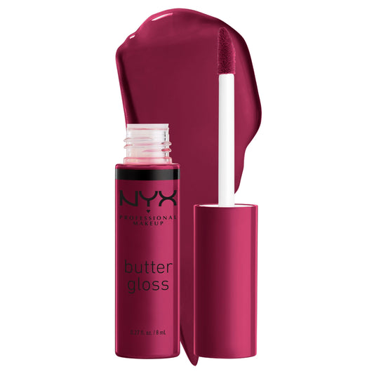 NYX PROFESSIONAL MAKEUP Butter Gloss, Non-Sticky Lip Gloss - Devil's Food Cake (Deep Plum) Beauty & Personal Care NYX PROFESSIONAL MAKEUP