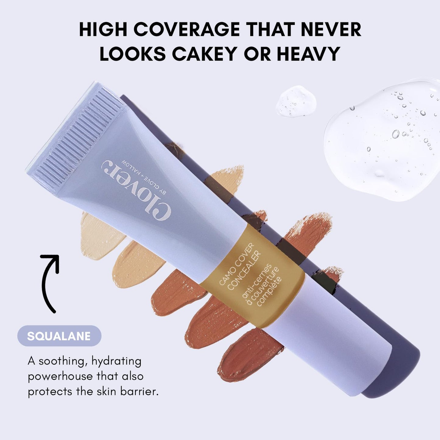 Clover Camo Cover Face & Under Eye Concealer Cruelty-Free & Vegan Natural Makeup Beauty & Personal Care Clover