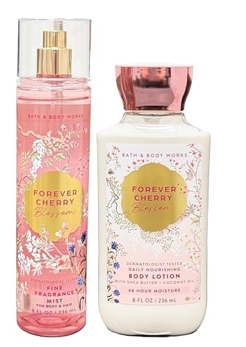 Bath & Body Works Fragrance Mist and Lotion Bundle - 2 Piece Set (Forever Cherry) Beauty & Personal Care Bath & Body Works