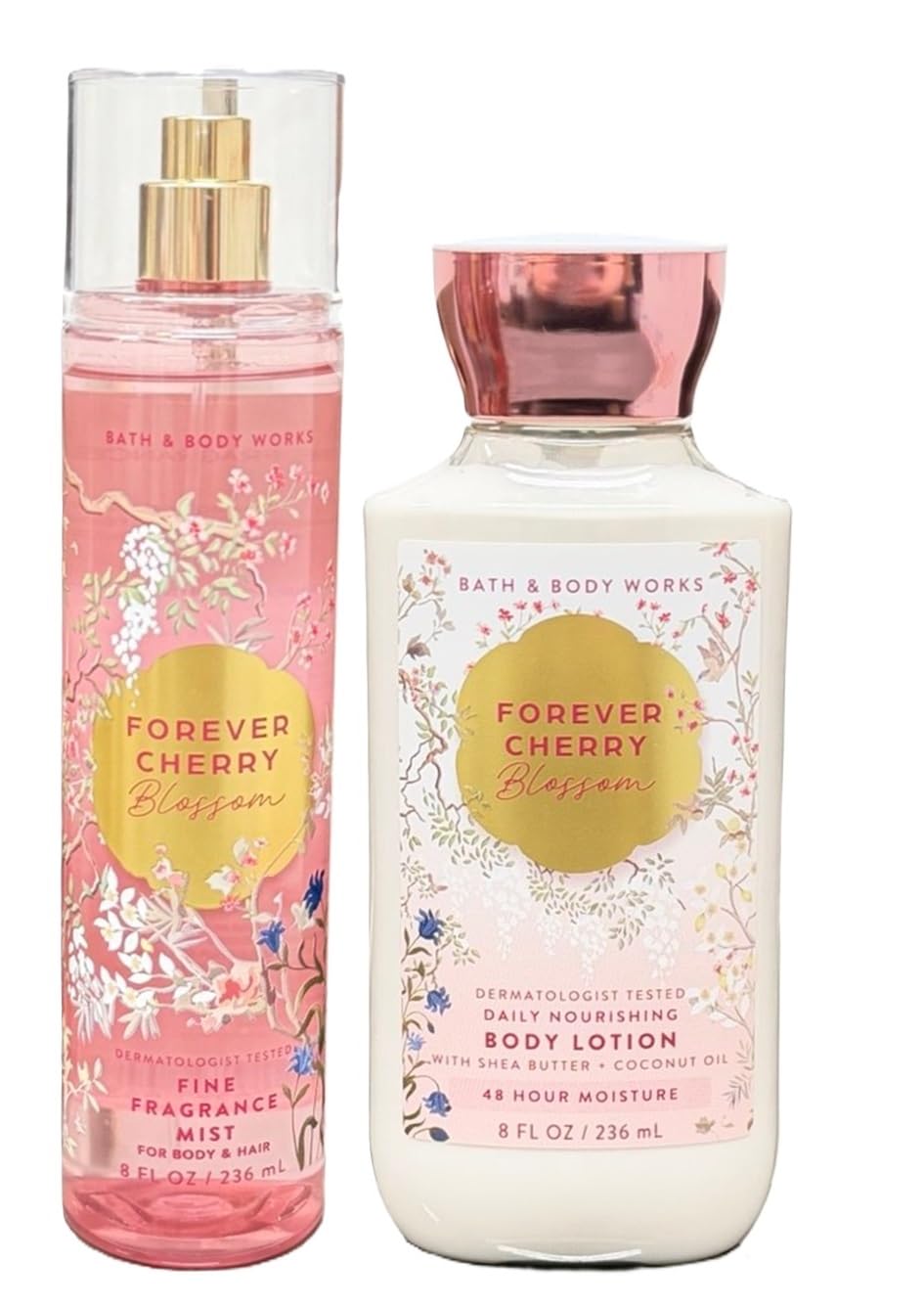 Bath & Body Works Fragrance Mist and Lotion Bundle - 2 Piece Set (Forever Cherry) Beauty & Personal Care Bath & Body Works