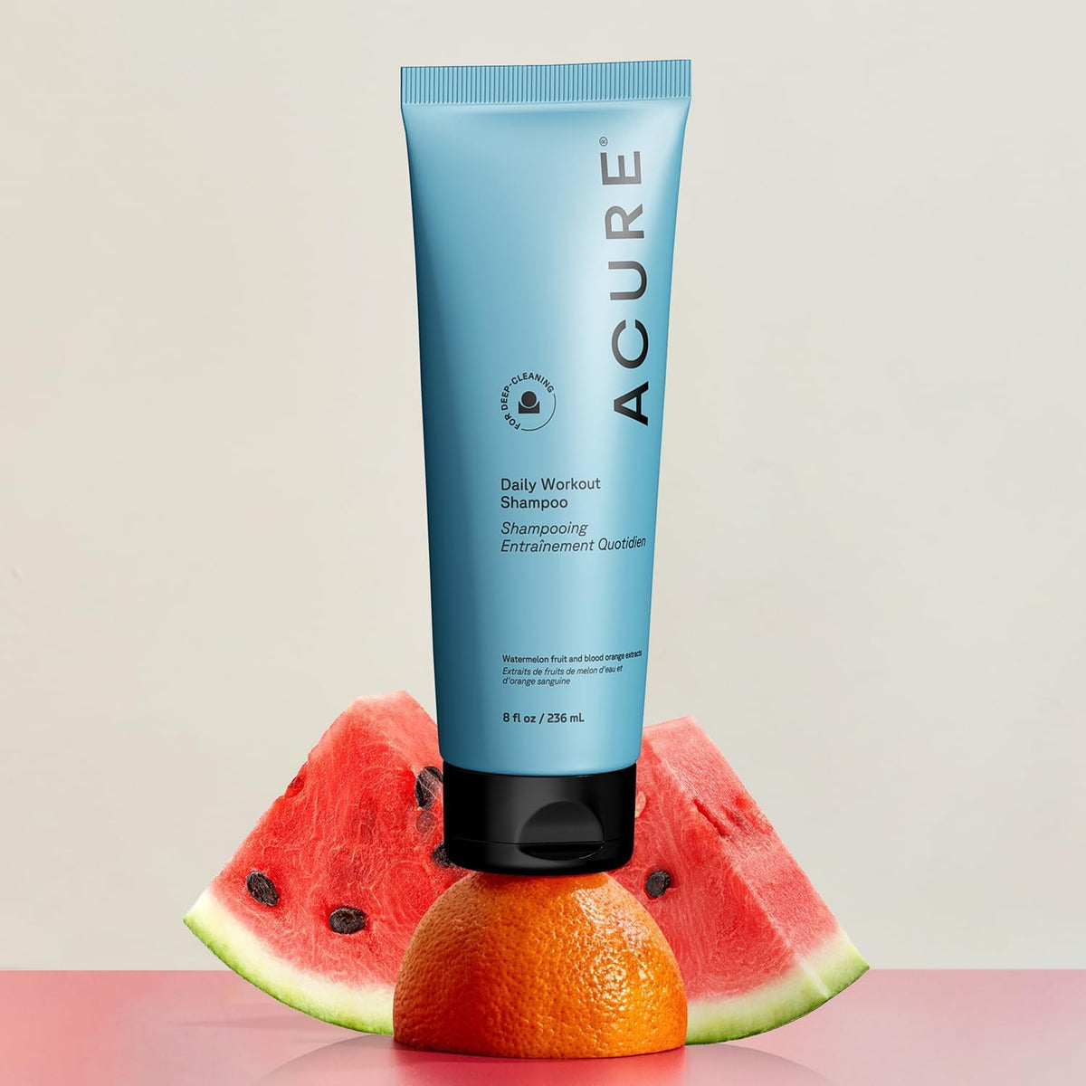 Acure Daily Workout Watermelon Shampoo - Hydrating & Clarifying - 8 fl oz