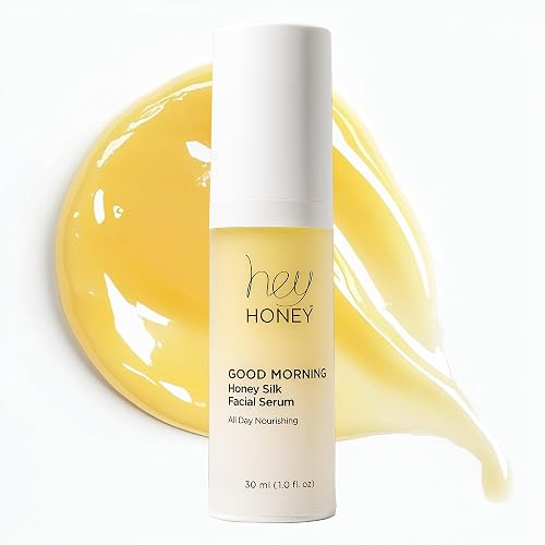 Hey Honey Good Morning Honey Silk Facial Serum | Anti-Aging Vitamin C & Hyaluronic Acid Serum for Radiant Skin Boosts Glow, Smooths Fine Lines Beauty & Personal Care Hey Honey