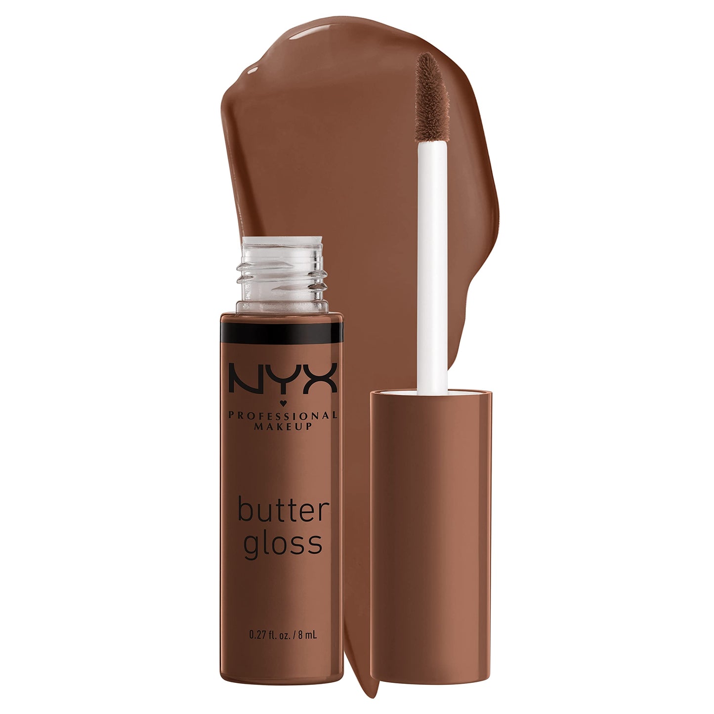 NYX PROFESSIONAL MAKEUP Butter Gloss Brown Sugar, Non-Sticky Lip Gloss - Fudge Me (Warm Brown) Beauty & Personal Care NYX PROFESSIONAL MAKEUP