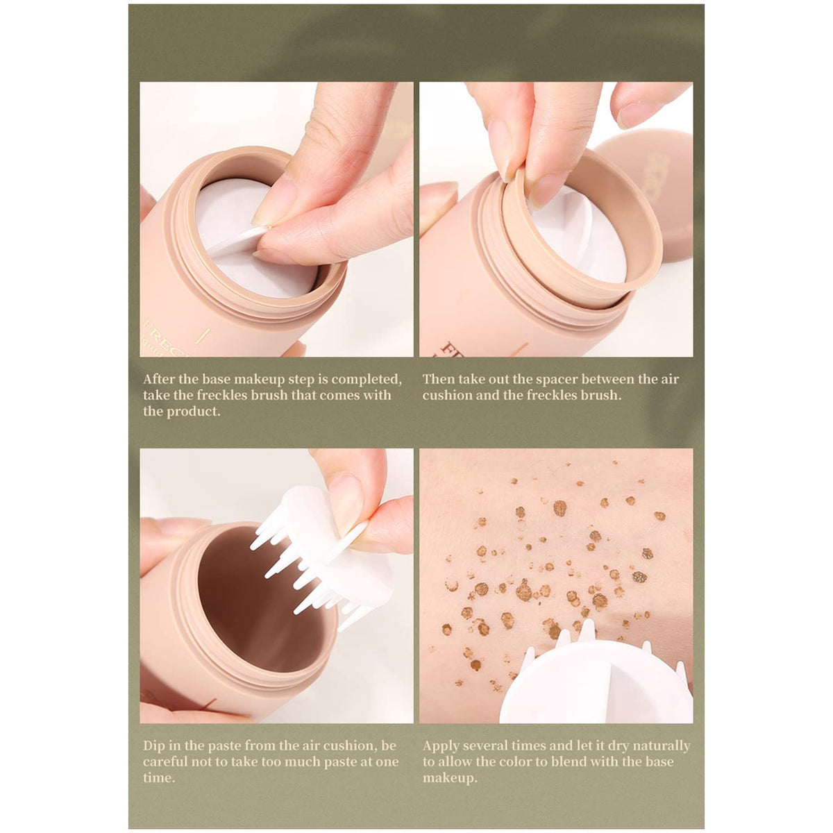 WALULAN Freckle Pencil Sweatproof Waterproof Long Lasting Small Freckle Stamp Airbrush Foundation Spot Beauty & Personal Care WALULAN