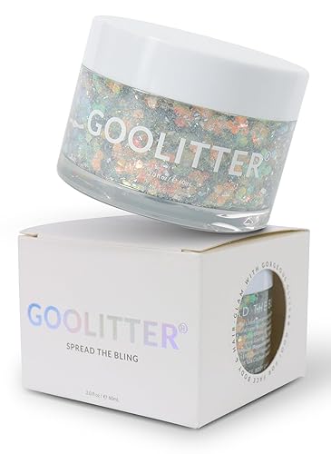 Goolitter Face, Body & Hair Holographic Clear White Glitter Gel [Snowy Cloud] 2oz (60mL) | Chunky | K-Beauty | Halloween, Festival, EDM, Rave, Party Beauty & Personal Care GOOLITTER