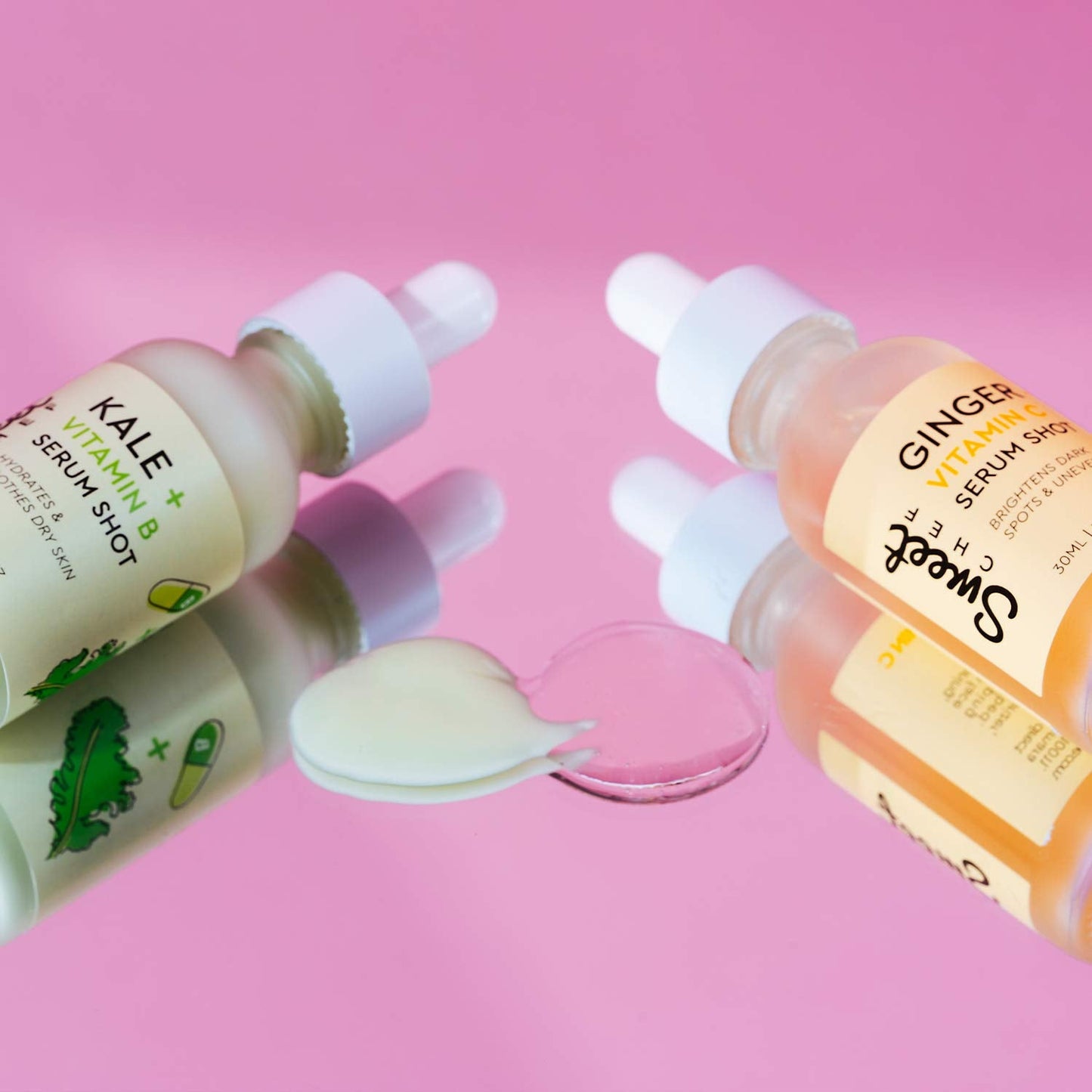 Sweet Chef Kale + Vitamin B Serum Shot - Hydrating Antioxidant-Rich Facial Serum with Vitamin B + Aloe Vera for Moisturizing + Soothes Dry Skin for a Beauty & Personal Care Sweet Chef
