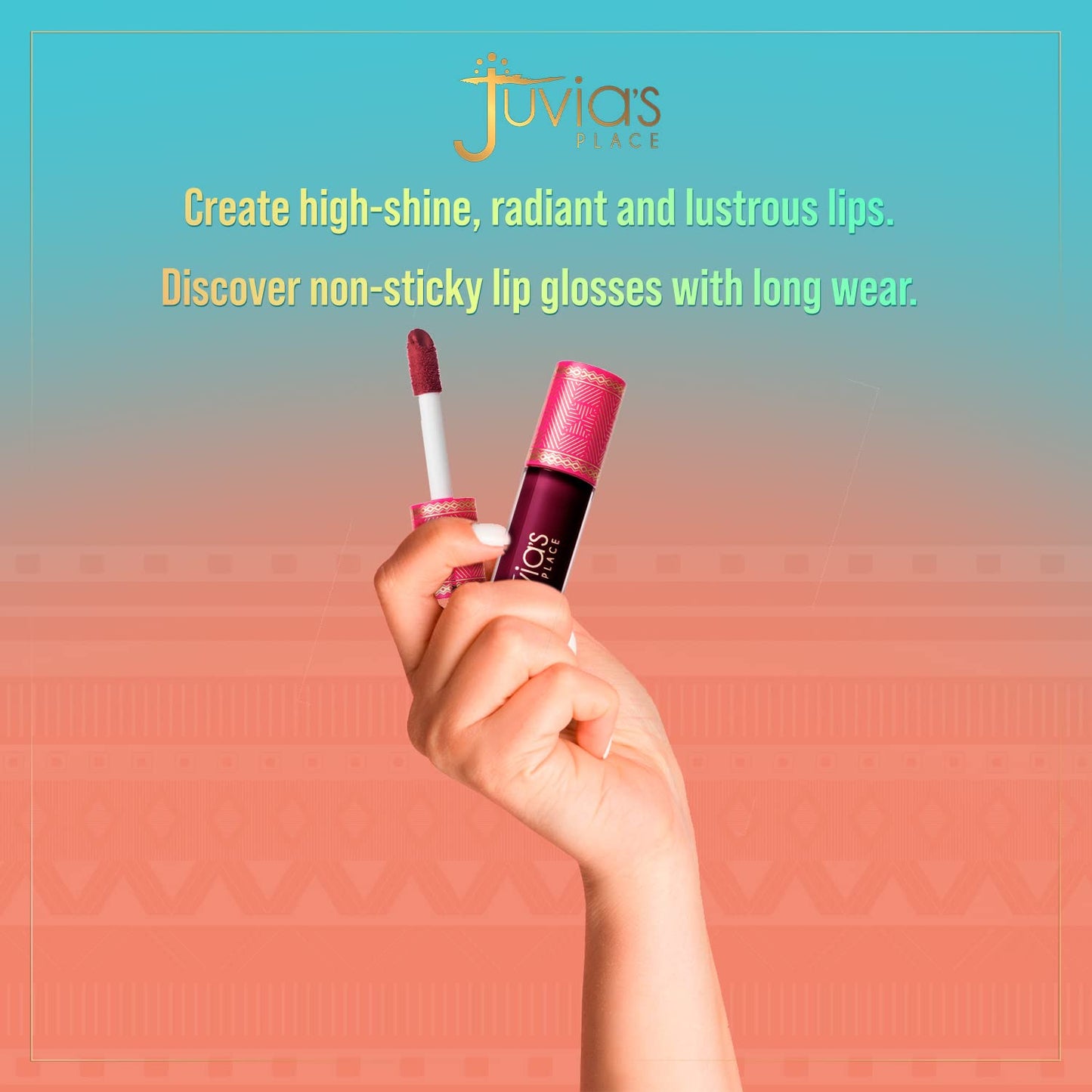 Juvia's Place Lip Gloss Reflect Maroon, Long Lasting Hydrating The Reds & Berries 0.16 oz Beauty & Personal Care Juvia's Place