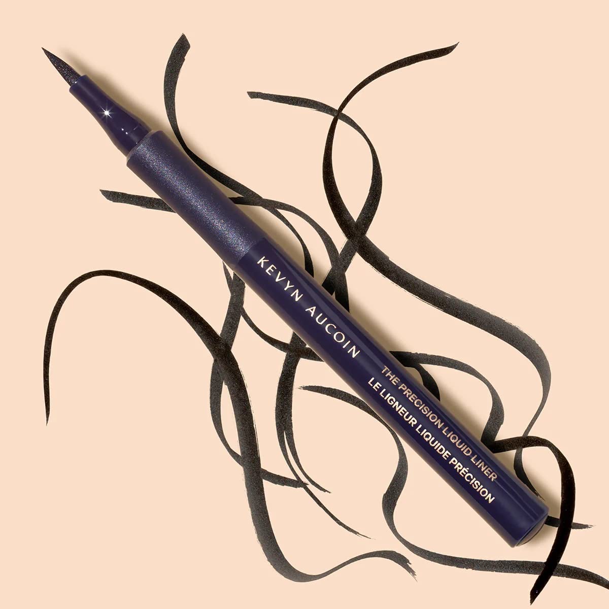 Kevyn Aucoin The Precision Liquid Liner, Black: Easy use with a glide-on felt tip eyeliner. Ultrafine precise applicator for sharp lines. Light… Beauty & Personal Care Kevyn Aucoin