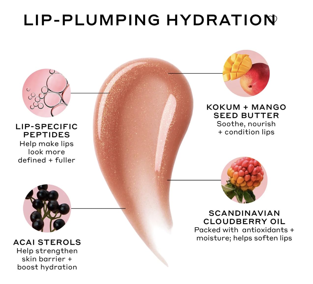 OLEHENRIKSEN Strawberry Sorbet Pout Preserve Hydrating Peptide Lip Treatment Beauty & Personal Care Ole Henriksen