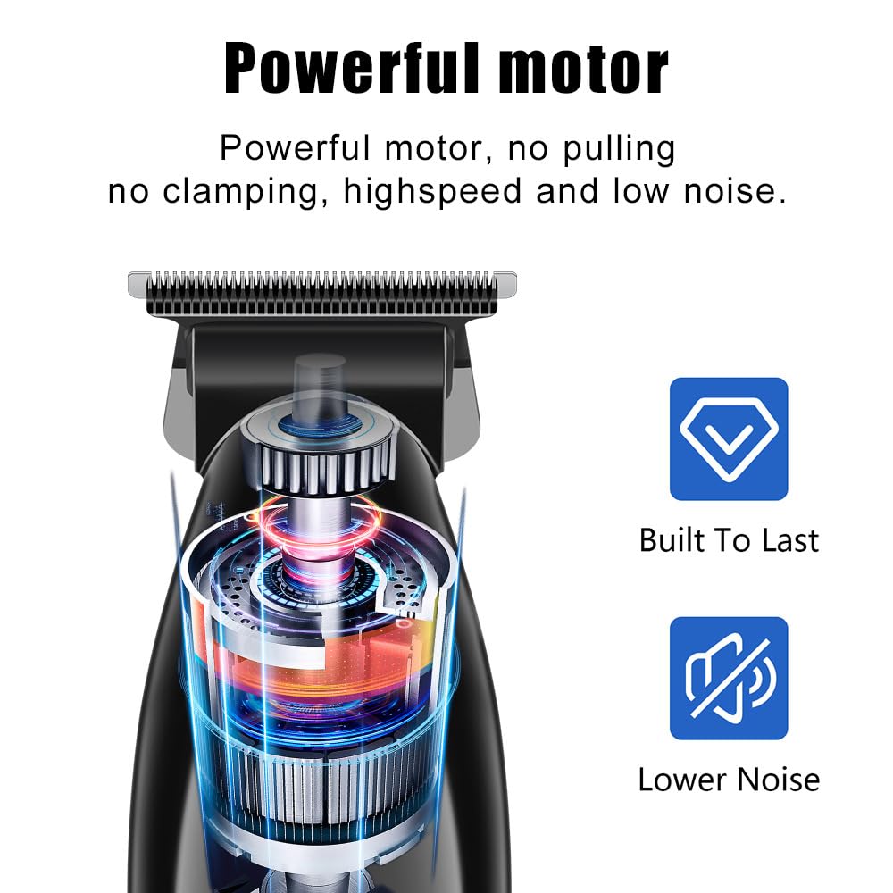 QDKVTNDJZ Hair Clippers for Men - Cordless 2 in 1 Versatile Beard Trimmer with Powerful Moyor and 4 Guide Combs,Professional Haircutting Kits for Home Beauty and Personal Care QDKVTNDJZ