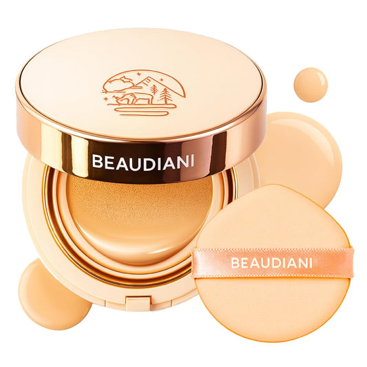 BEAUDIANI Natural Coverage - Mesh Tight Up Cushion - Korean Cushion Foundation, Semi-Matte Radiance, Long-lasting, Travel-Friendly Design (02 Beauty & Personal Care BEAUDIANI