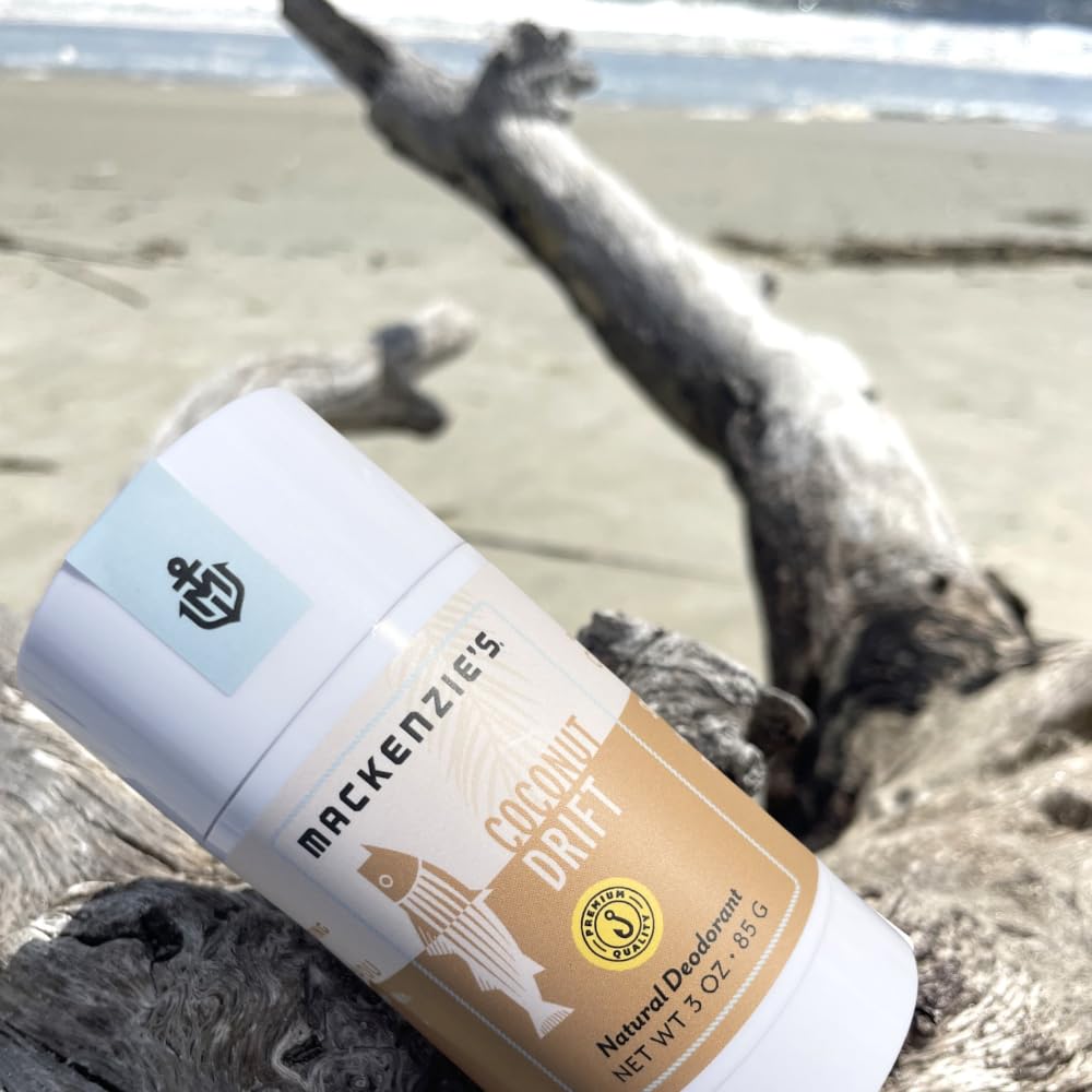 MacKenzie's Coconut Drift Deodorant - Father's Day - Gifts for Fishermen - Gifts for Women - Gifts for Men - Natural Deo - Aluminum Free - Proudly Beauty and Personal Care MACKENZIE'S